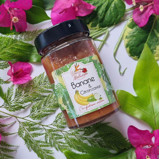 Confiture Extra Banane et Citron caviar - Médaille d'Or CGA 2020