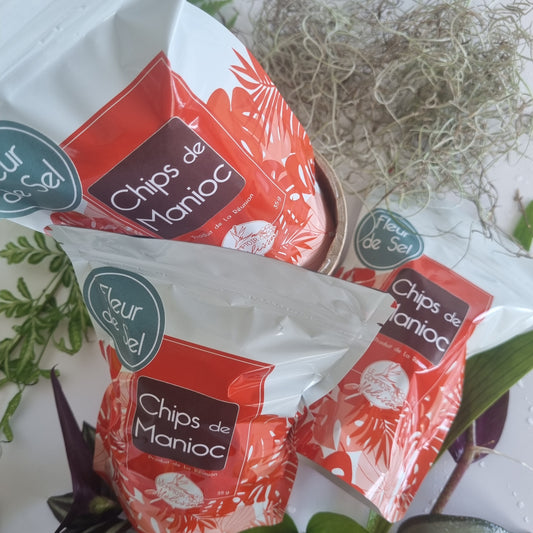 Chips de manioc Fleur de Sel ( par 12 sachets de 35g)